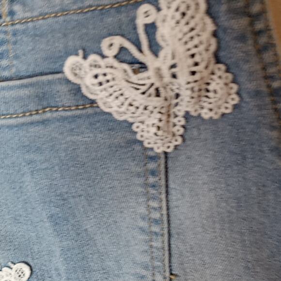 Epic Threads Girls Overall shorts Size 16 with Butterflies. Plus, Atleisure Cute - Picture 3 of 9